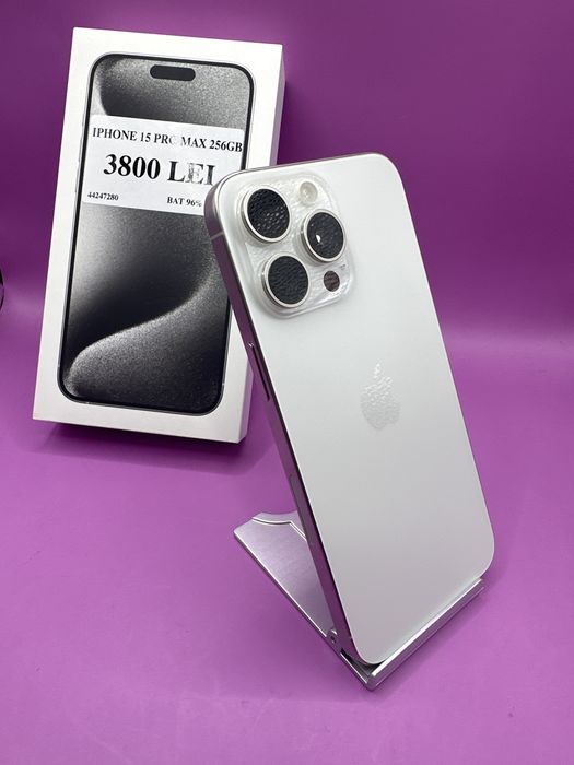 Iphone 15 Pro Max 256gb baterie 96•Matei Amanet Crangasi•44247