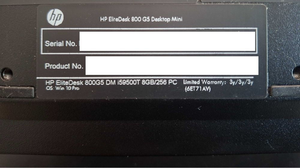 Мини ПК hp elitedesk 800g5