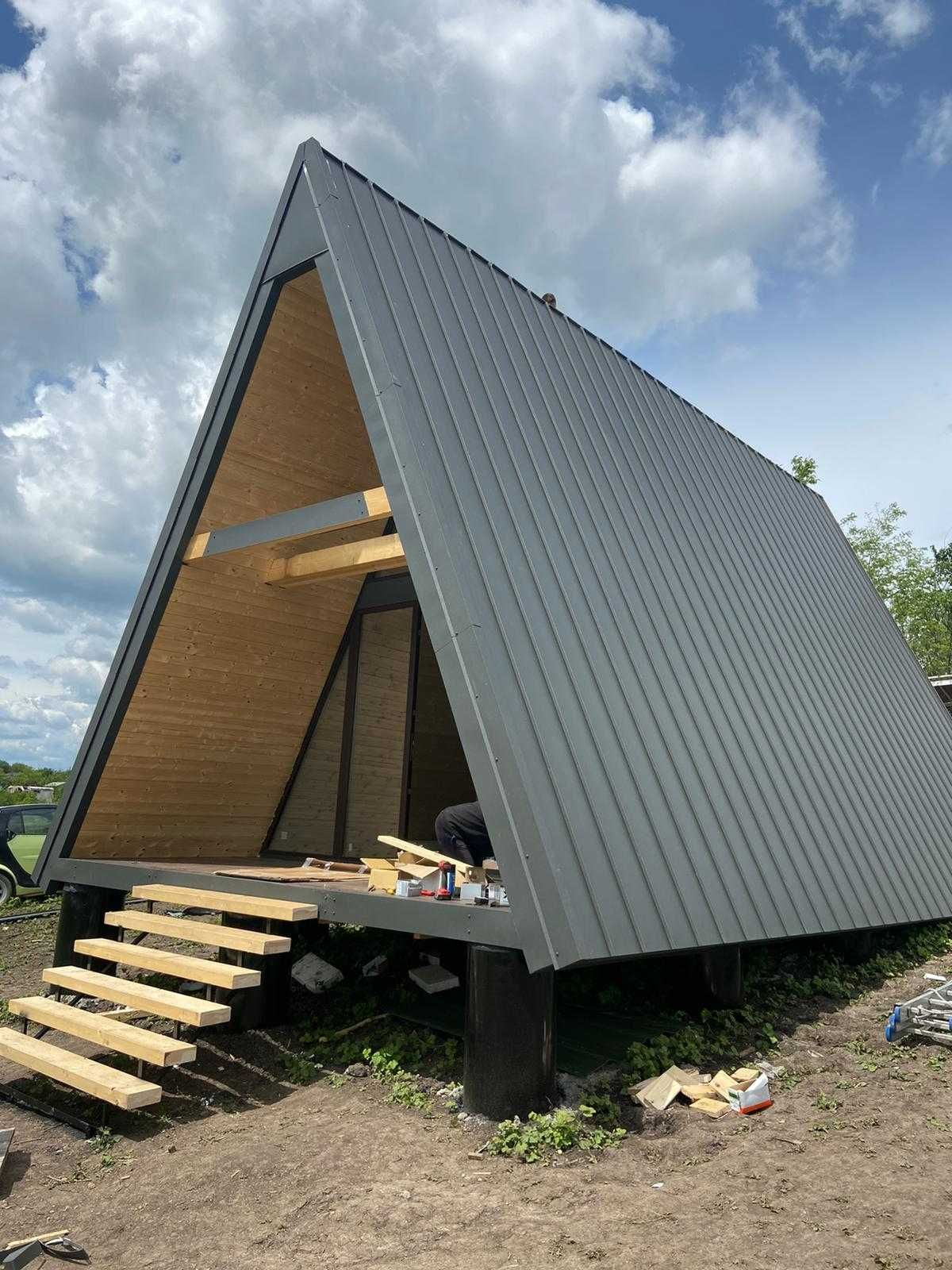 Cabana A-frame / Casa din structura de lemn la preturi accesibile