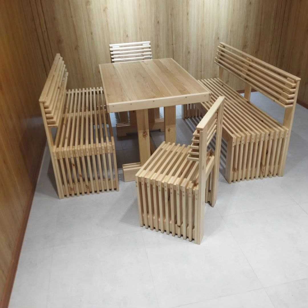 Столы и стулья под старину из массива