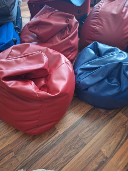 Puf adulți umplut cu biluțe de polistiren