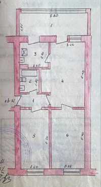 Без ремонта 3/2/4 70 кв.м Бобура продается