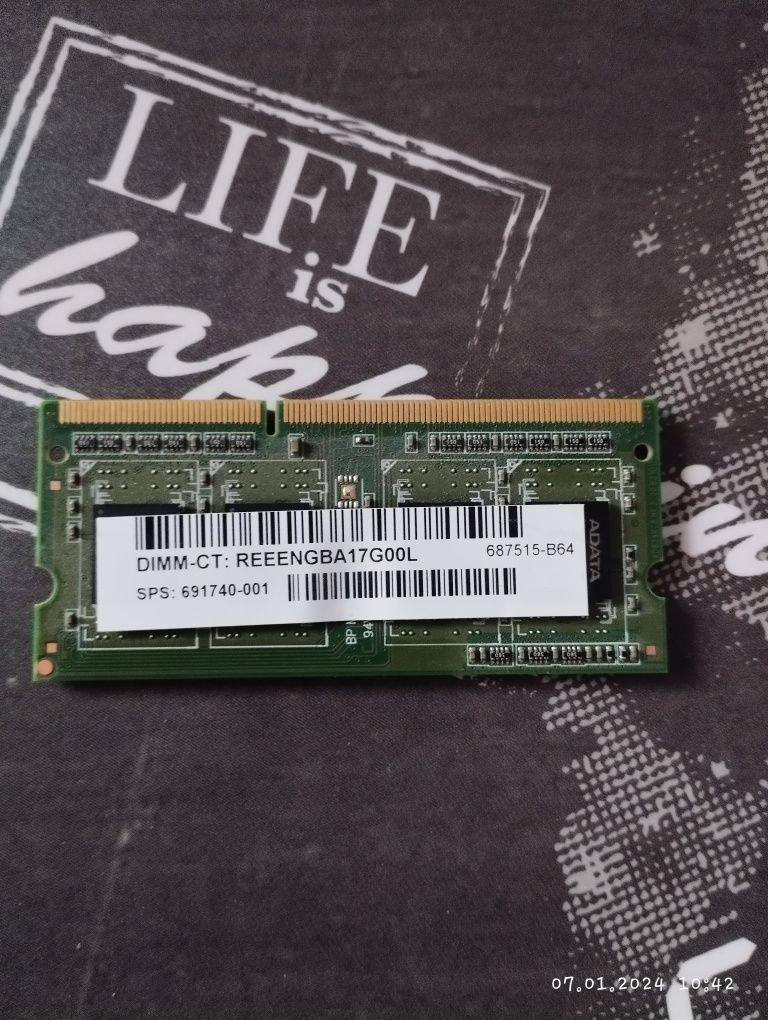 Memorie laptop 4 GB DDR3