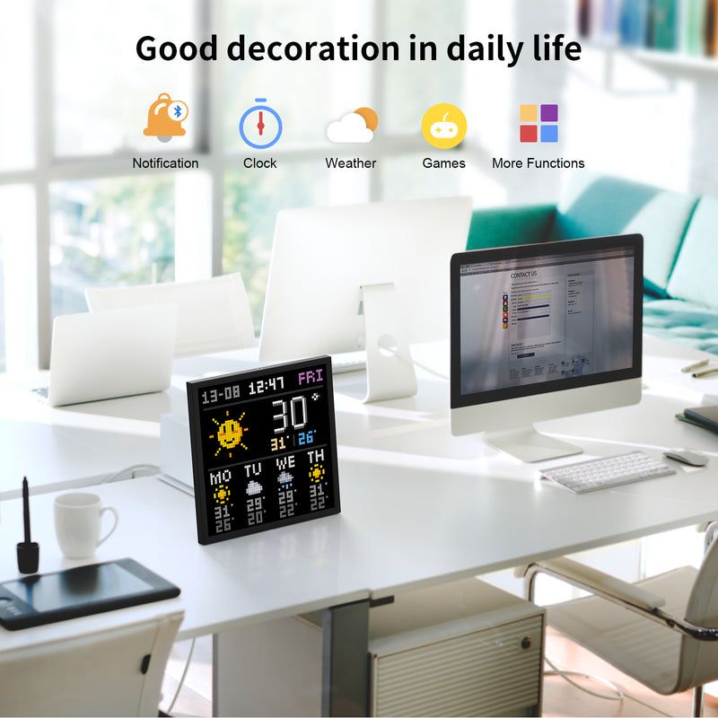 Divoom Pixoo-64 WiFi Pixel Cloud цифров монитор с контрол на приложени