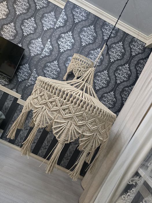 Макраме. Бохо. Люстры,подвесные качели, люльки. Абажуры