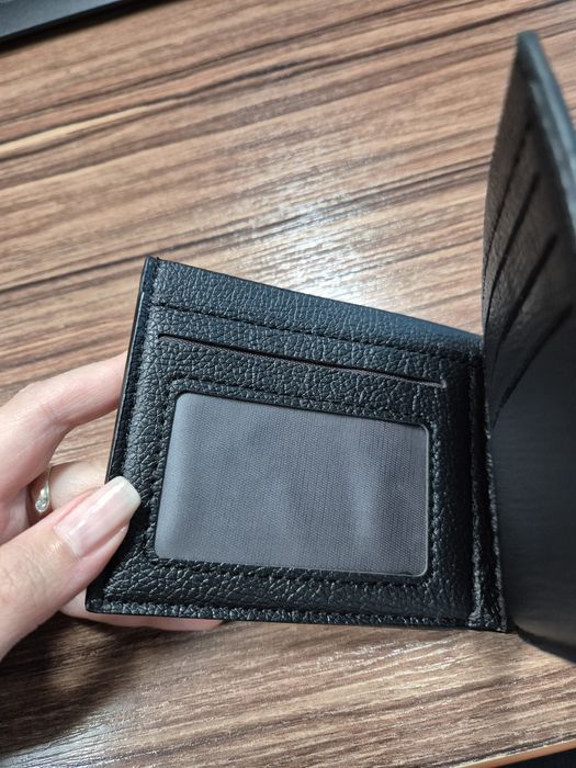 Мъжки черен портфейл мъжки портфейл