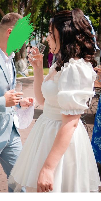 Vand rochie alba cununie marimea M