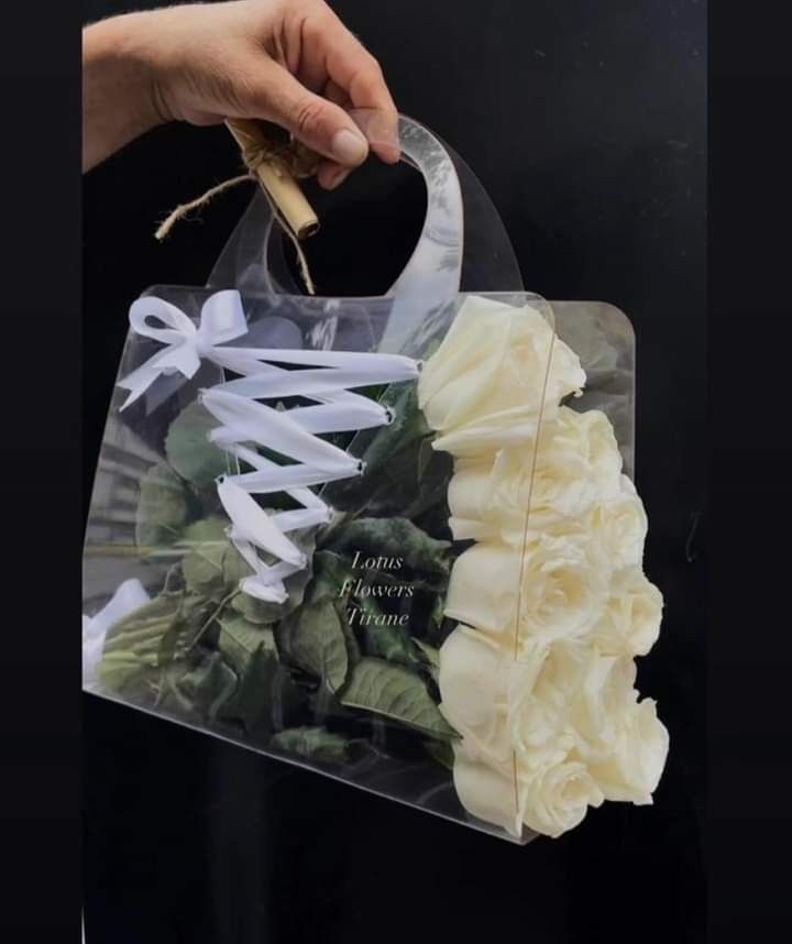 Прозрачные сумки для цветов!