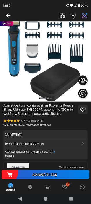 Aparat de tuns, conturat și ras Rowenta TN6200F4, Produs NOU,