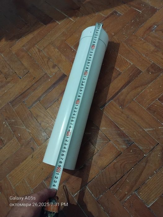 Продавам димоотвод  за газов котел Viessmann, става и за Bosch