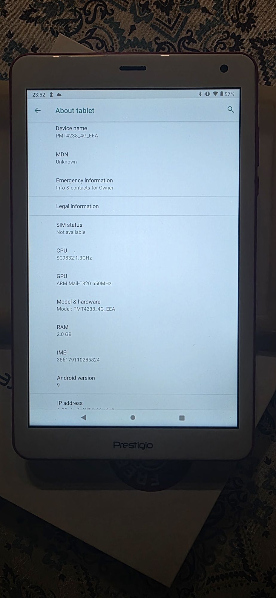 Таблет Prestigio Q Pro
