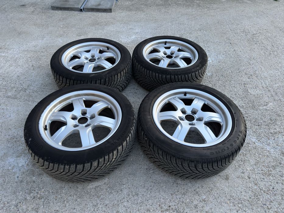 Vand 4 Jante Originale Audi 17 inch cu Anvelope iarna