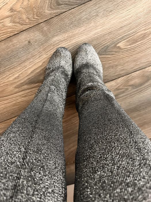 Cizme de ocazie argintii marimea 36