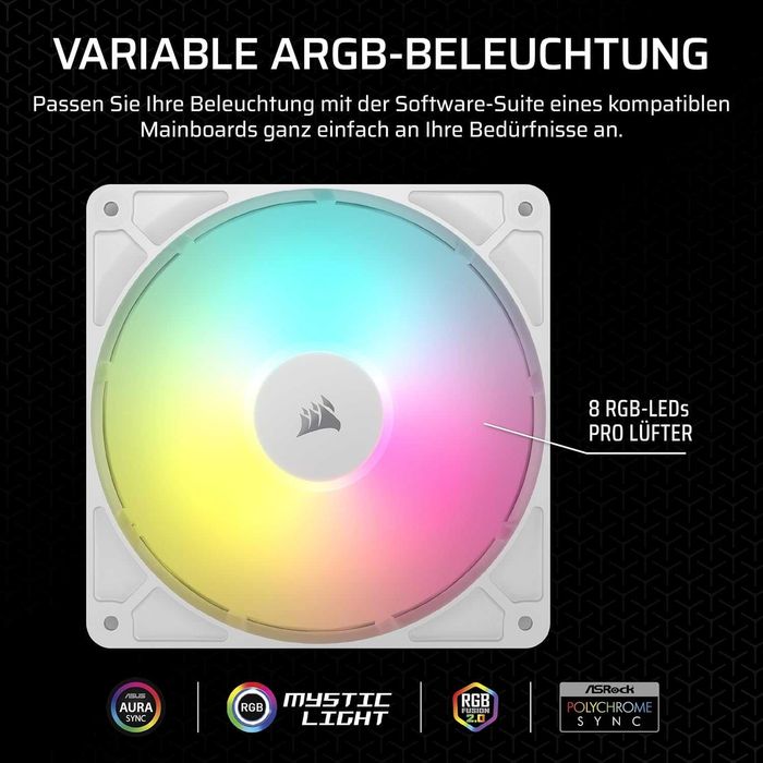 Ventilator CORSAIR RS140 ARGB 140mm Pachet triplu