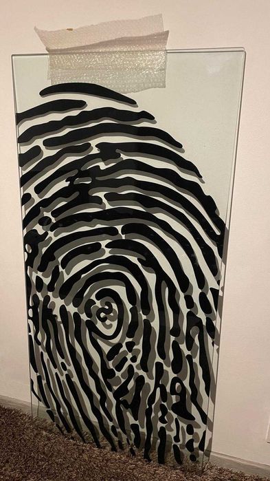 Blat de sticlă pentru birou, 148cm x 78cm