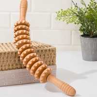 Деревянный массажер Многофункциональный рифленый дизайн шестерни