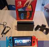 Nintendo Switch Oled Neon Blue Red