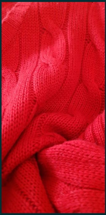 Pulover casmir si lana ,rosu,fin,moale calduros superb L