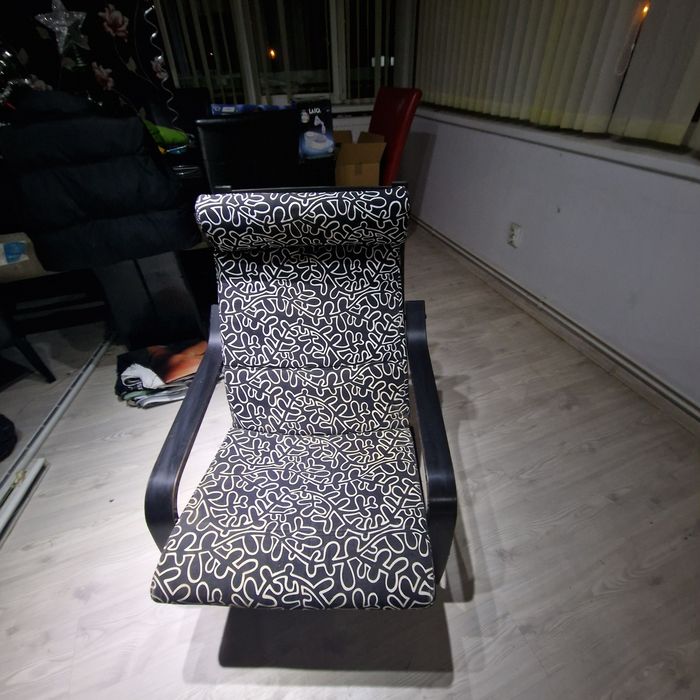 Fotoliu Poang Ikea negru