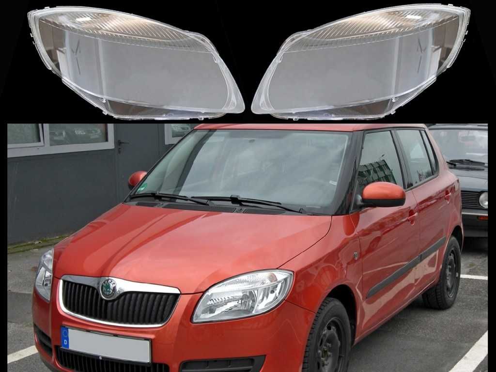 Стъкла за фарове на Skoda Fabia 2 (2007-2010)  555