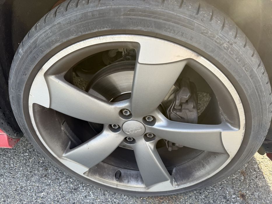 4 jante aliaj originale Audi 18” cu anvelope de vară 225/35 R18