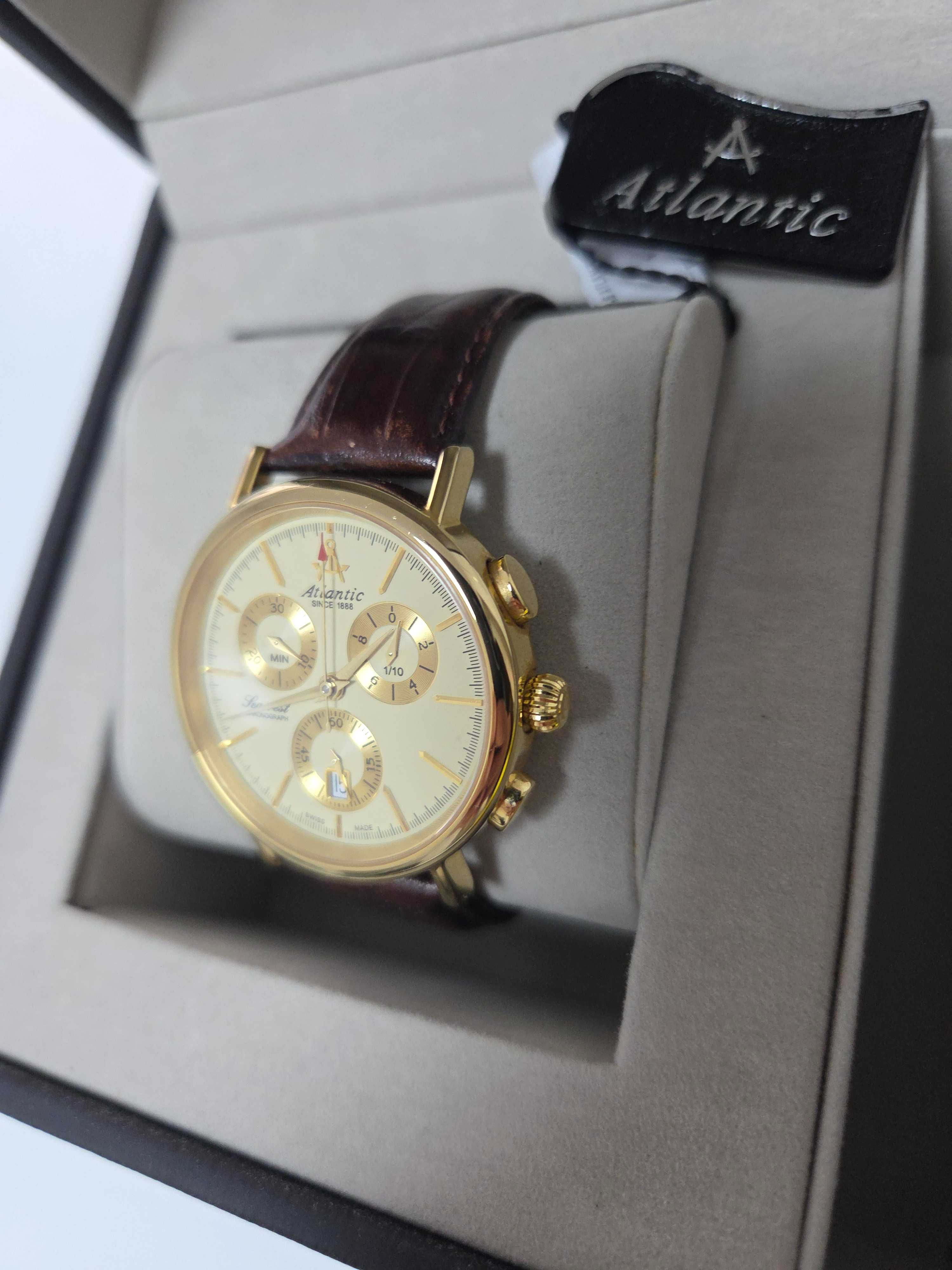 Ceas elvetian, swiss made, Atlantic Seacrest 43mm