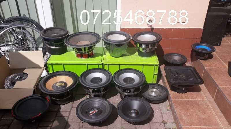 subwoofer auto amplificator 1000w condensator set cabluri hilo