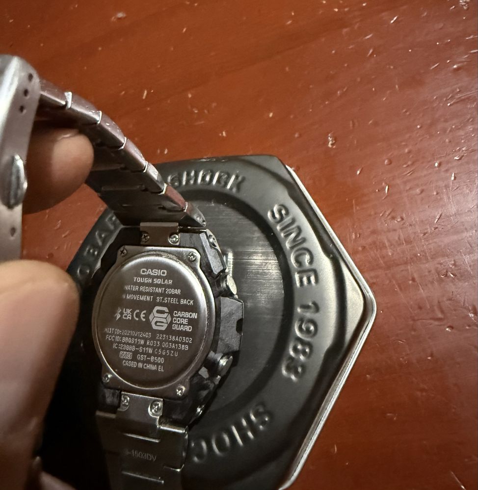 G shock 42 mm метален