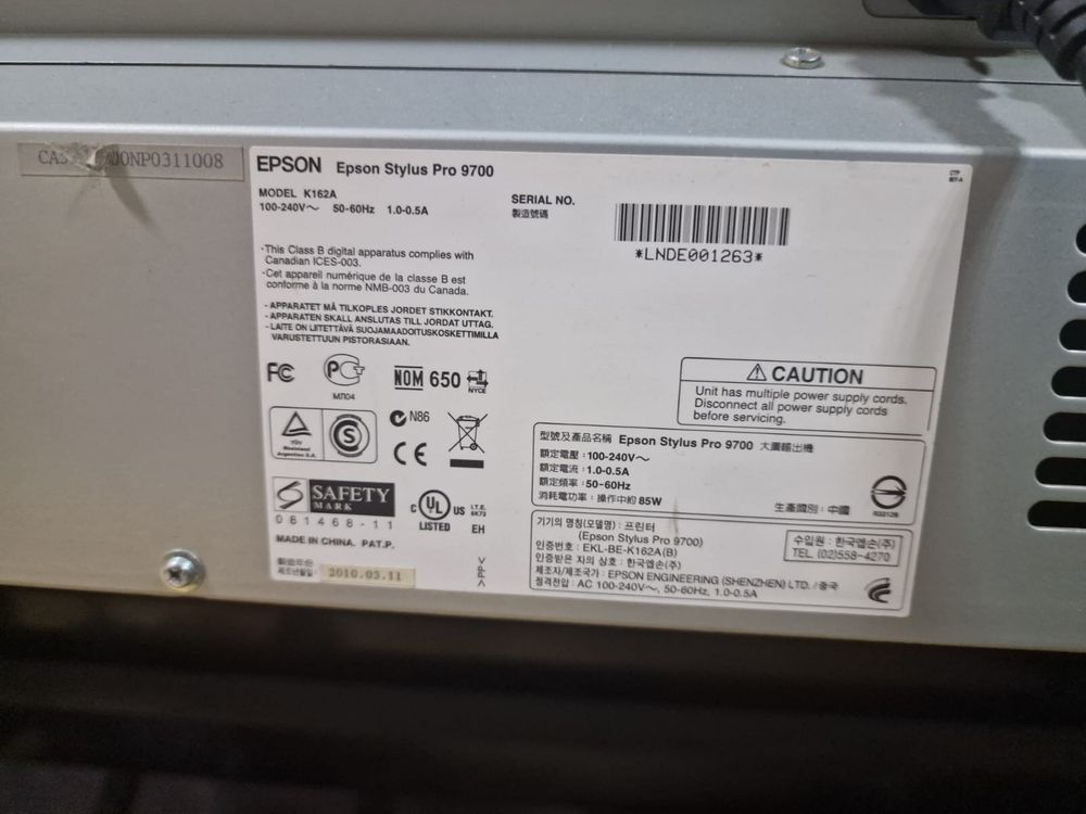 Плоттер Epson Stylus Pro 9700 с ПЗК