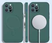 Husa Silicon Iphone 13/14 PRO MAX cu Cerc Magnetic Si Interior Fin