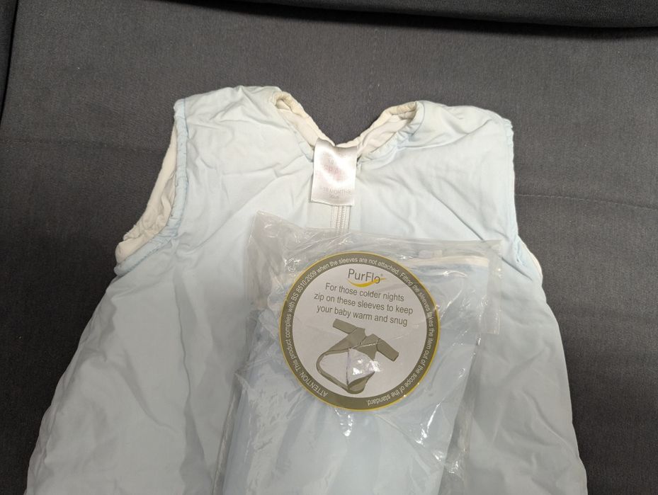 Sac de dormit organic bebe PurFlo (110 cm)