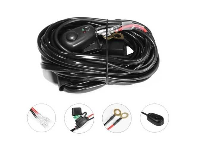 Комплект Кабели Окабеляване За Лед Led Барове Халогени Фарове 3.5 м