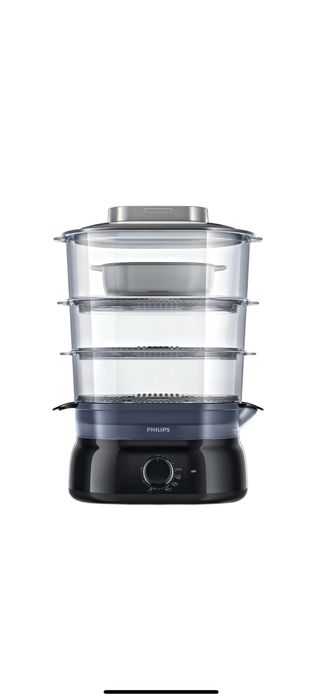 Aparat de gatit cu aburi Philips HD9126/00, 900 W, 9 l, Negru