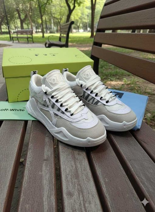 Adidasi OFF White ODSY 1000 Alb - Produs Full Box - Unisex