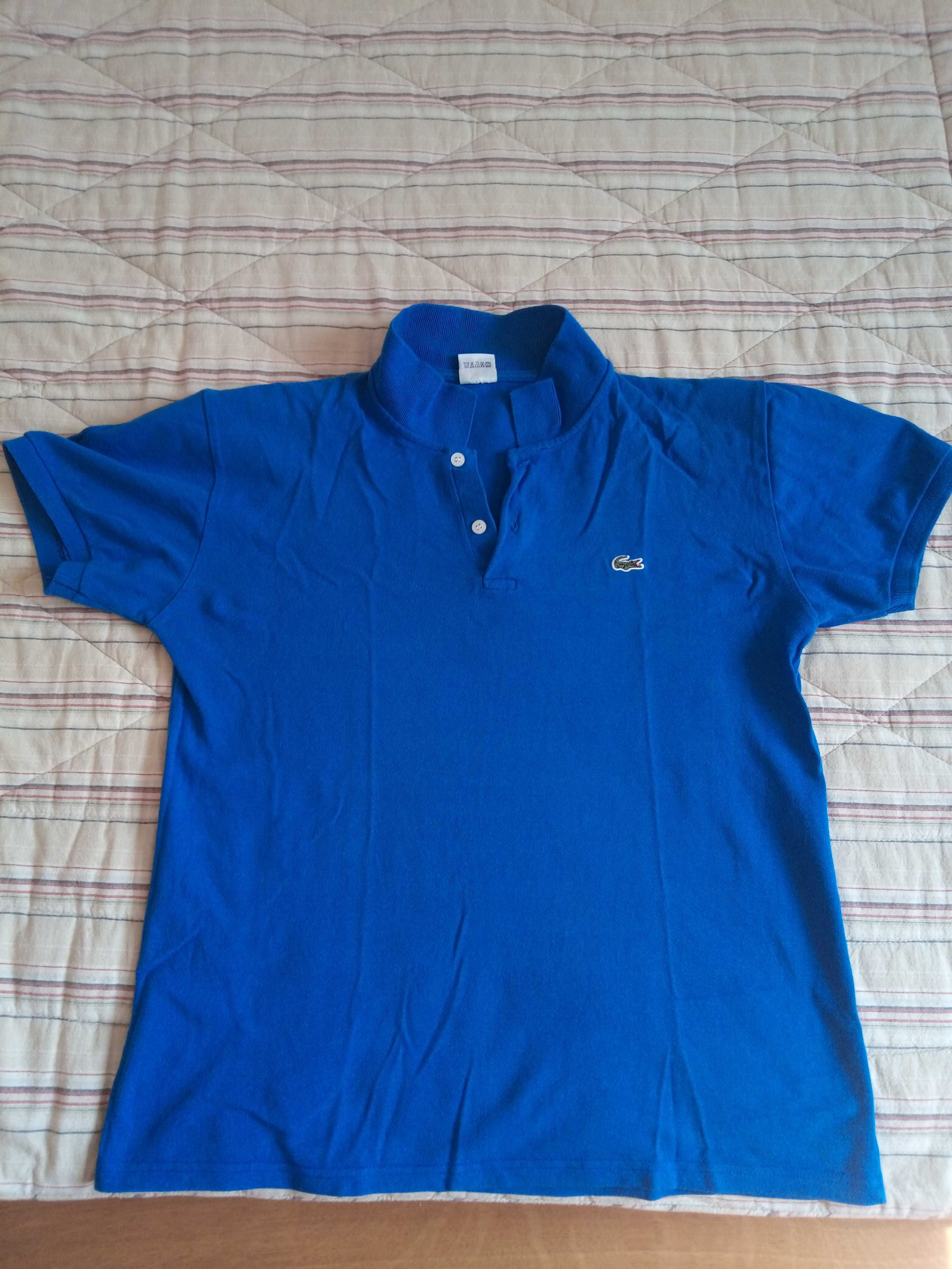 tricou Lacoste albastru summer polo