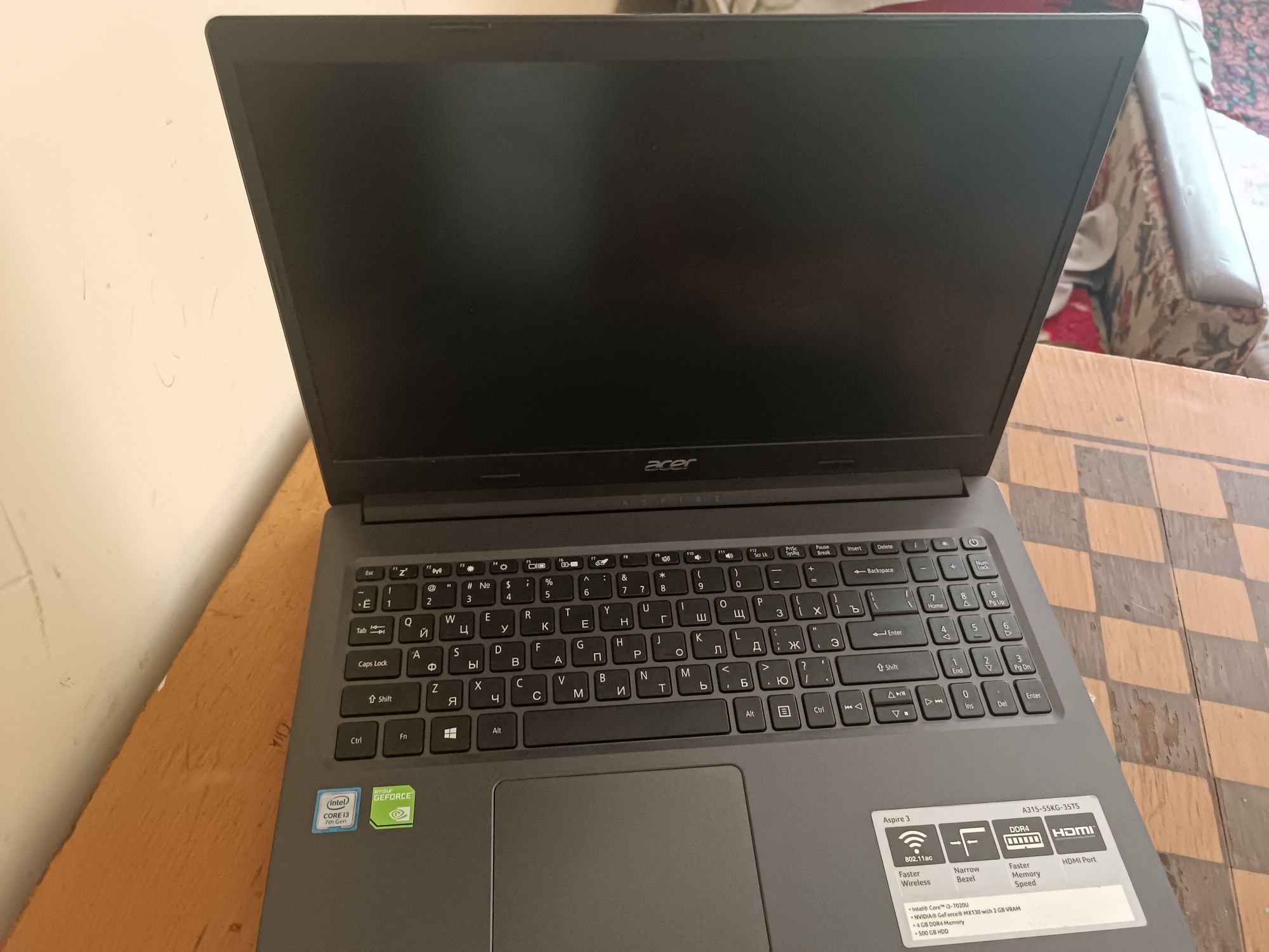 Acer Core 3-7020U