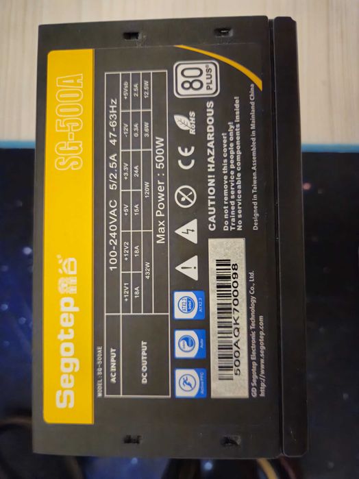 Sursa segotep sg-500A,80+,500w
