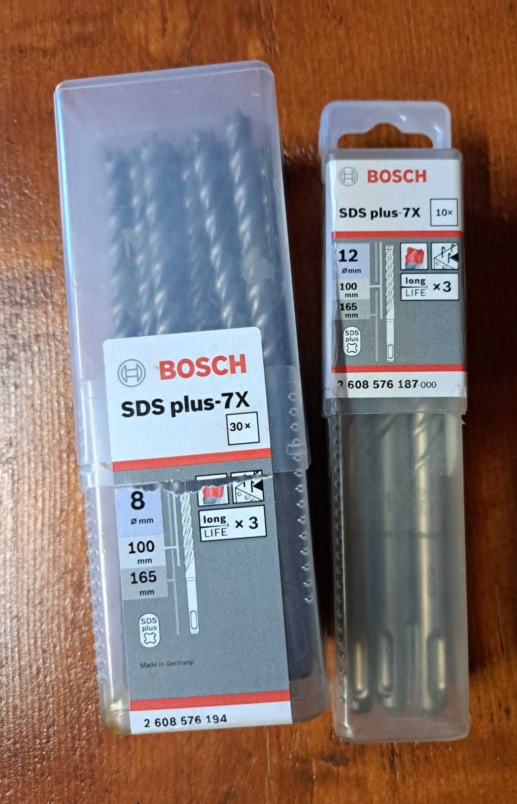 Set 2 burghie beton Bosch SDS-Plus 8 mm si 12 mm