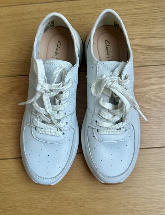 Sneakers Clarks, 38, noi, de dama, piele naturala
