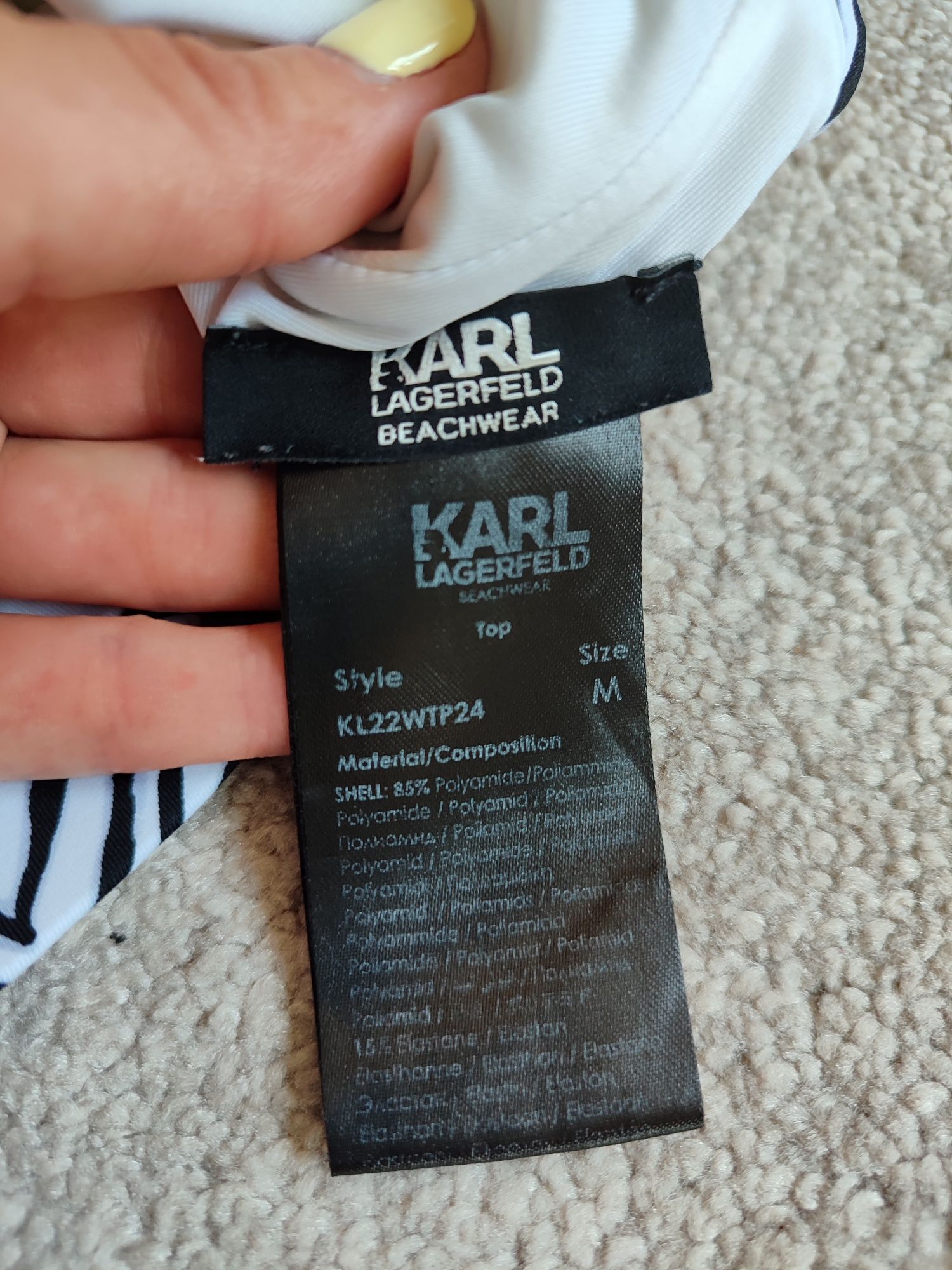 Бюстие с принт Karl Lagerfeld