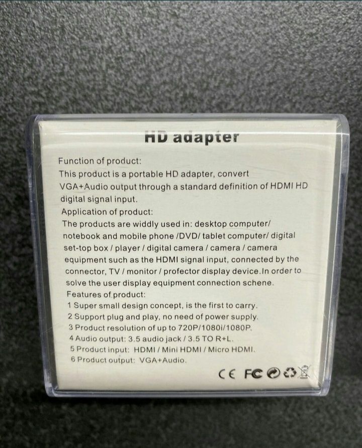 HDMI+VGA  Audio Digital Adapter