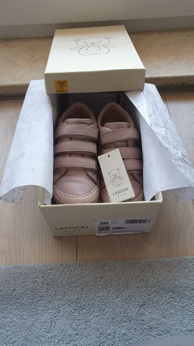 Adidasi sneakers LASOCKI piele naturala roz pudra marime 30 Curier OLX