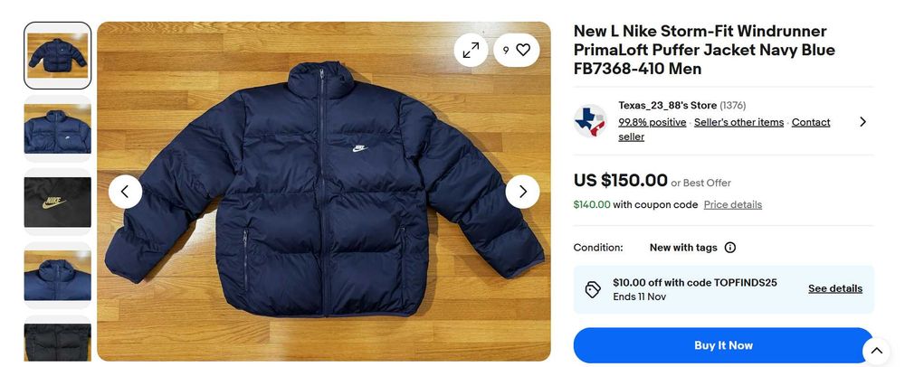 Nike Storm-Fit Windrunner PrimaLoft - Размер S