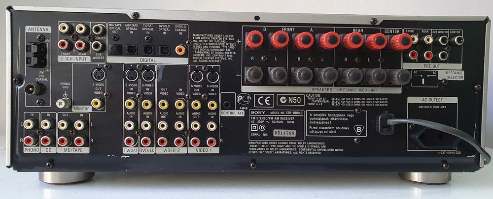 Sony STR DB 840 QS receiver 6.2 amplificator muzica filme
