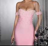 Rochie eleganta roz