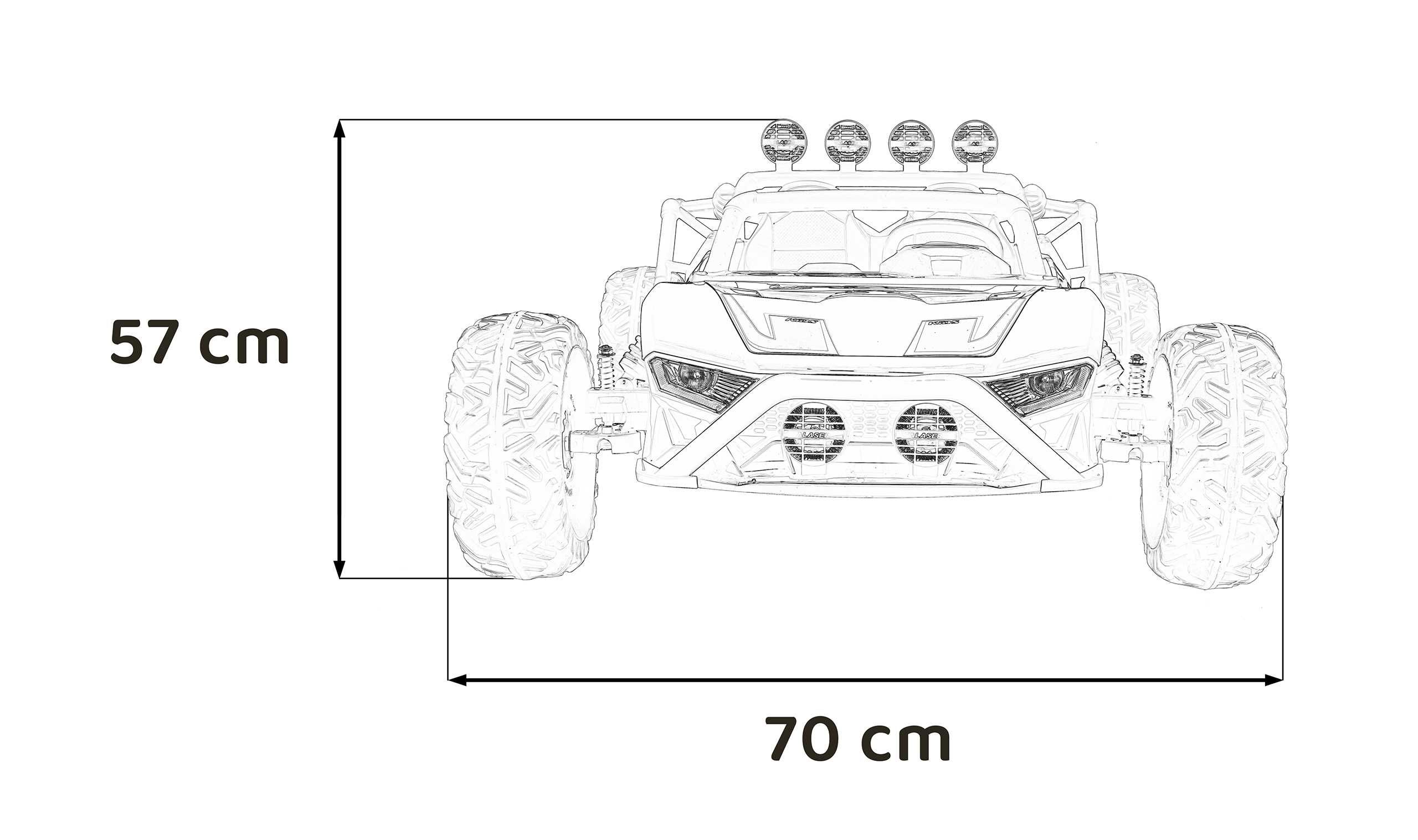 Детско Акумулаторно Бъги Racing 5, 400W, 24/7Ah, EVA гуми