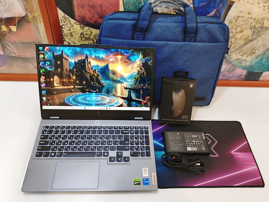 Игравой Core i5-12 SSD1024GB RTX3050 ОЗУ16ГБ Lenovo LOQ Мощный Ноутбук