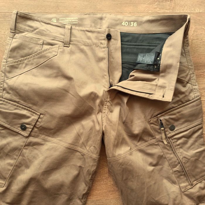 Нов G-Star Zip Cargo Regular Tapered мъжки панталон W40 L36