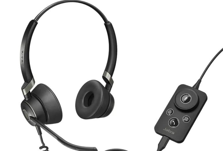 Căști Jabra Engage 50 + Jabra USB Link profesionale call centre/vânzăr