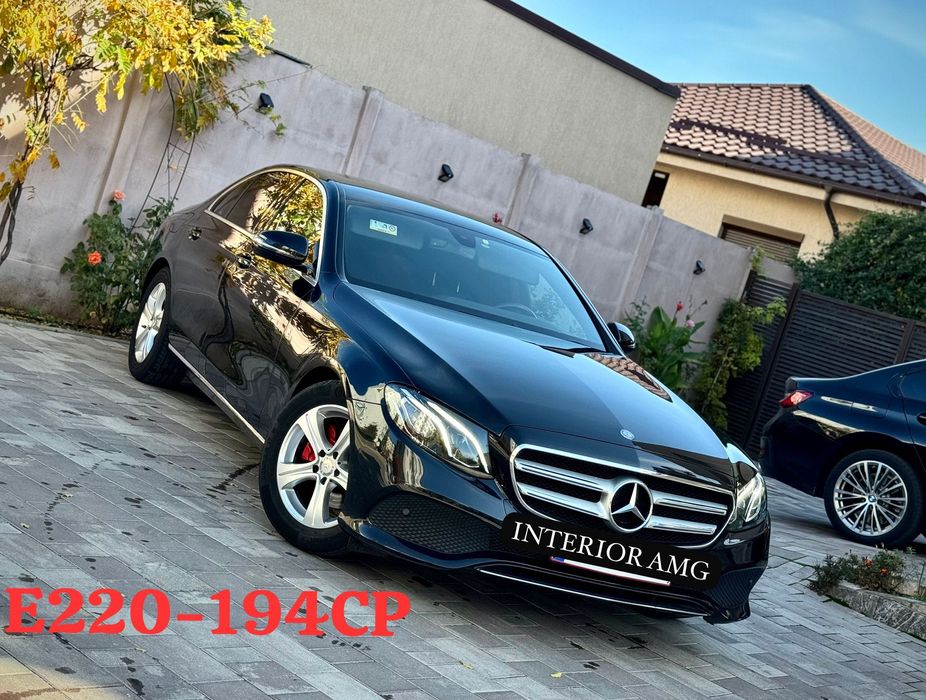 Mercedes E220D~Automata~Ambientale~Unghi Mort~Interior AMG